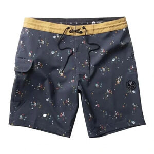 NWT Vissla Slow Rider 18.5" Boardshorts Grey Swim Trunks Bathing Suit Size 36